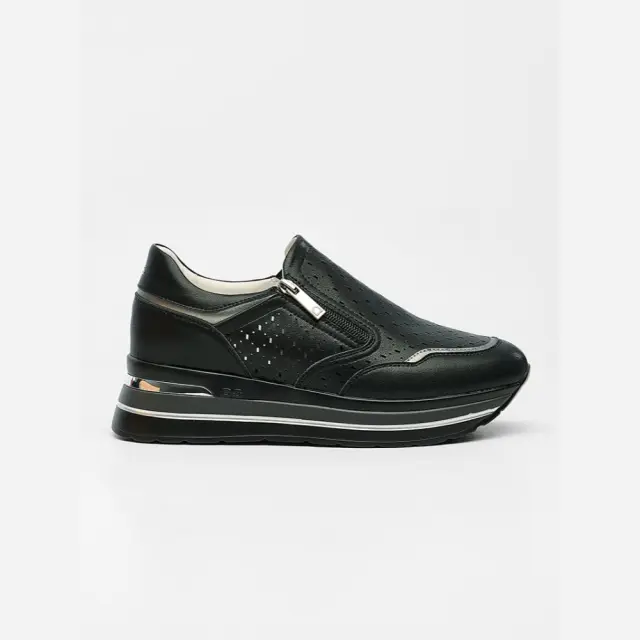 Donna Serena Sneakers Γυναικείο Δέρμα/Άλλα Υλικά Μαύρο DSE/346084 NERO - 38