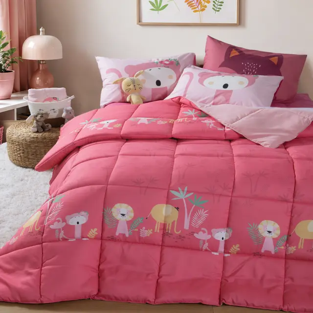 Πάπλωμα Παιδικό Μονό Wild & Sweet 160x220 Nef Nef Homeware, ΕΞΩΤΕΡΙΚΑ:100% ΜΙΚΡ.-ΕΣΩΤΕΡΙΚΑ:100% ΠΟΛ. - CORAL (040993) 2
