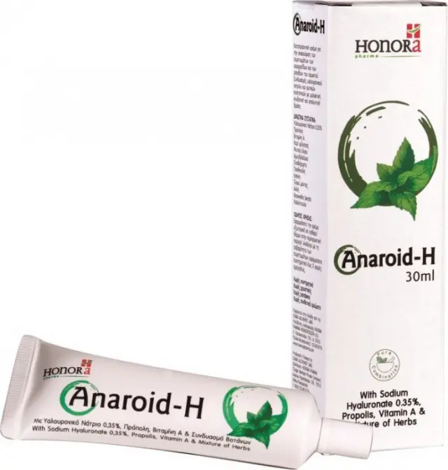 HONORA PHARMA Anaroid-H Hemoroids Cream Κρέμα για την Ανακούφιση των Συμπτωμάτων των Αιμορροίδων και των Ραγάδων του Πρωκτού, 30ml
