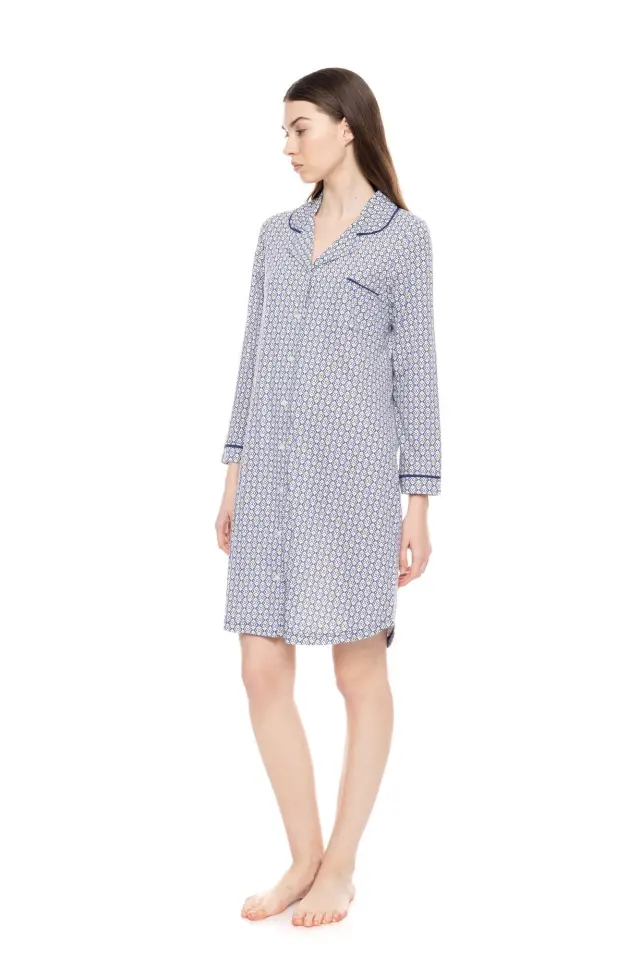 W1552 - Type - NIGHTGWON BUTTONED GEO LOVERS 2