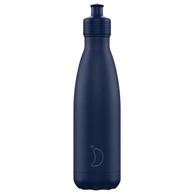 Μπουκάλι Θερμός Original Sports Chilly's με χωρητικότητα 500ml και διατήρηση θερμοκρασίας 24h κρύο - Matte Blue