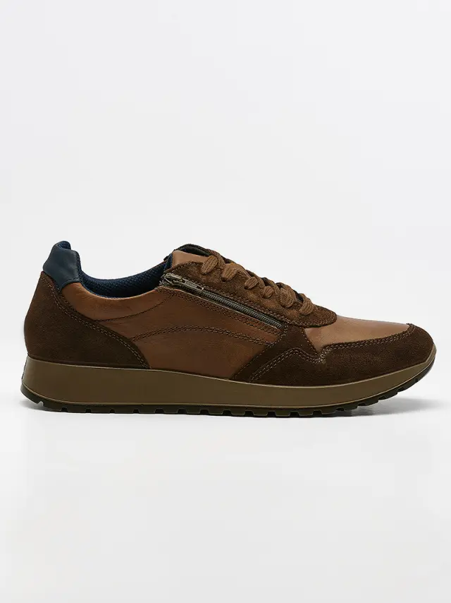Imac Sneakers Ανδρικό δέρμα/δέρμα Nubuck Καφέ IMA/253010 COGNAC - 41 2