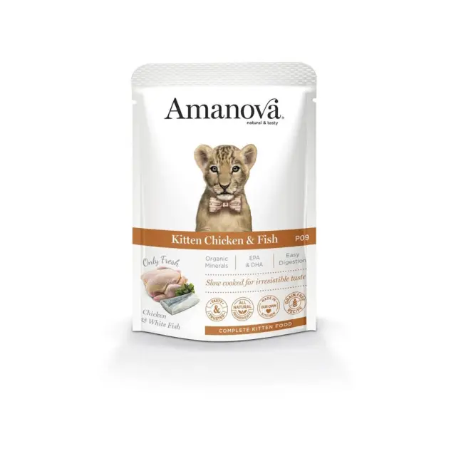 Amanova Kitten Chicken & Fish 85gr Μονόχρωμο
