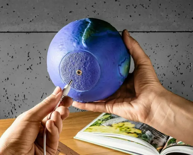Φωτιστικό Πλανήτης Γη Επαναφορτιζόμενο - 3D Earth Light 2