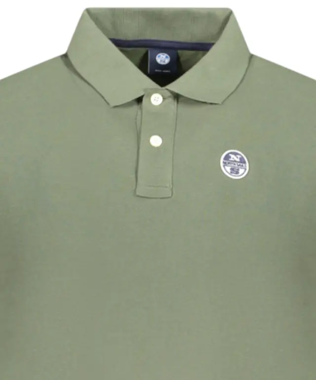 North Sails - Ανδρικό T-shirt Μακρυμάνικο Polo 995021-000-0430 Πράσινο - S 3