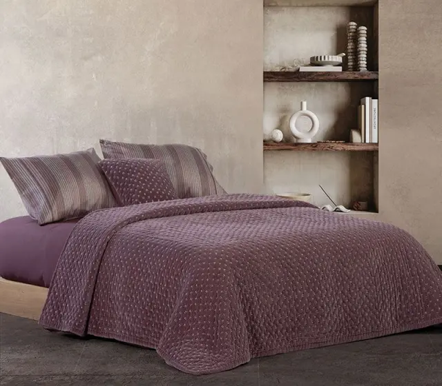 Nef-Nef Homeware Κουβερλί Υπέρδιπλο Shepard 23 240x230 Wine