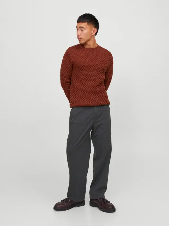 JPSTKARL JJPIERRE NOOS Dark Grey Melange - 34 , 32 3