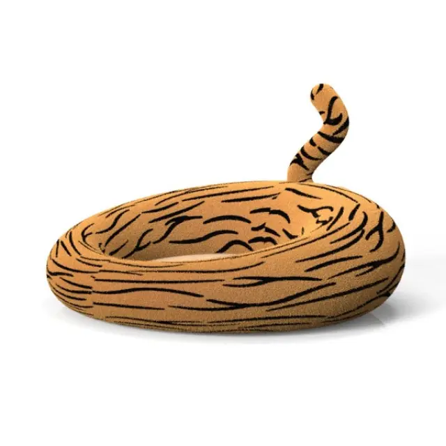 PET BED 60Φ TIGER TAIL (L60 * W60 * H37cm)
