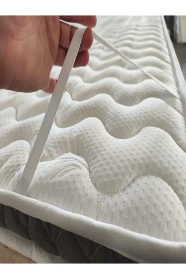 Stewehome Προστατευτικό στρώματος με λάστιχο για μονό κρεβάτι Λευκό 100x50x5 cm 2