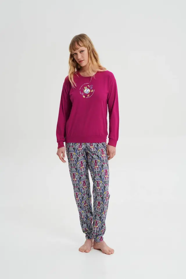 Vamp Νεανική Πιτζάμα Fuchsia Berry