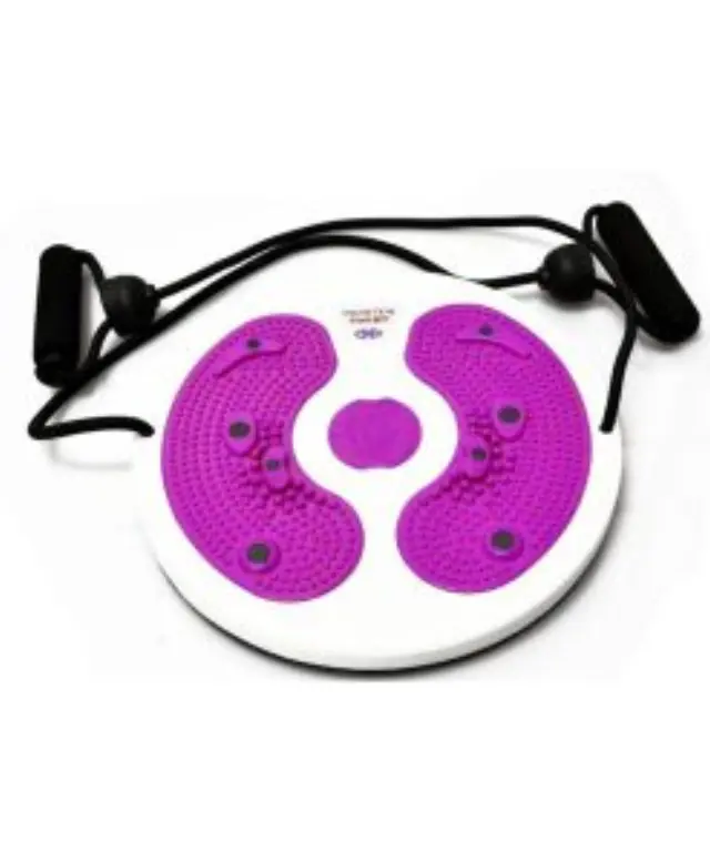 Δίσκος Ισορροπίας με Σχοινί και Διάμετρο 18cm Waist Twisting Disc Μωβ