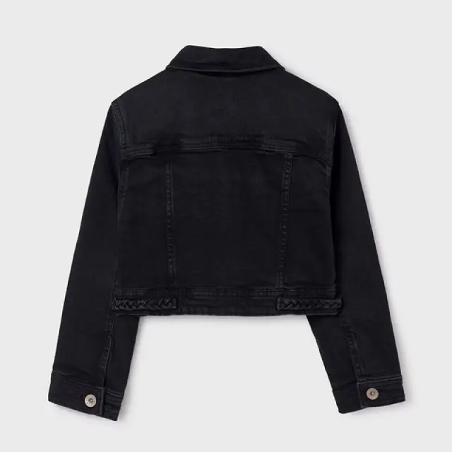 Junior 10 έως 18 ετών Τζάκετ τζιν Better Cotton μαύρο - 10Ε 3
