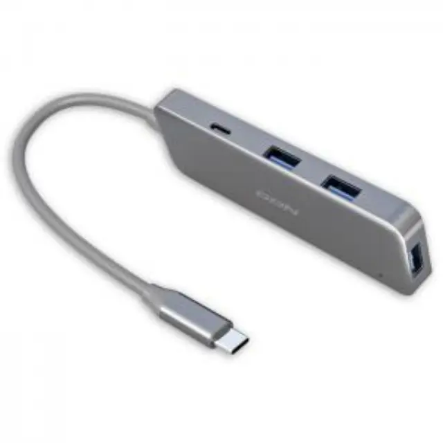 Hub usb Nod Hybrid Metal 3-1.C 3 θέσεων usb 3.0 1 x USB 3.1 Type-C grey 3