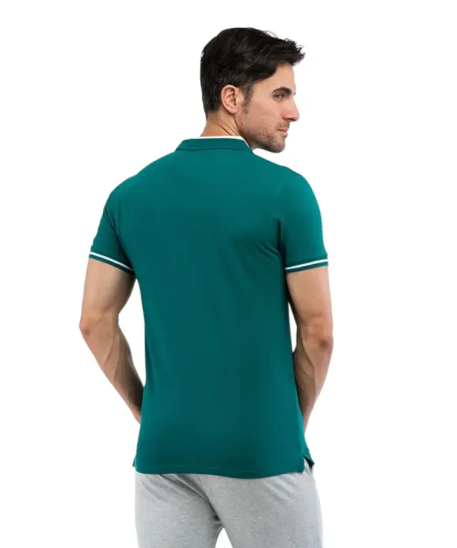 Cavalli Class - Ανδρική Μπλούζα Κοντομάνικη Polo Πικέ TXT64RKB002-04038 Πράσινο 3