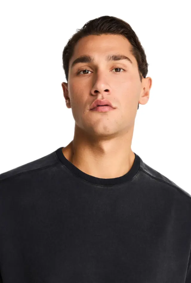 Funky Buddha ανδρικό oversized t-shirt με vintage όψη FBM014-009-04-1 2