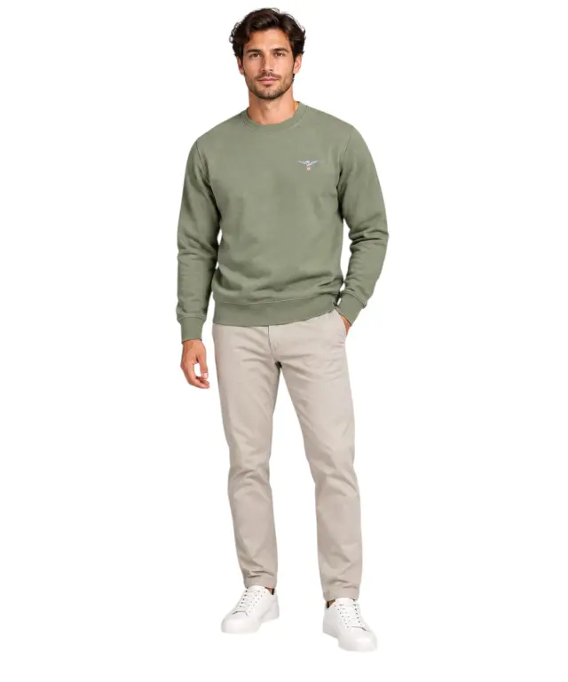 Accademia Militare - Ανδρική Μπλούζα Φούτερ W6S732-5731-058 Χακί 3