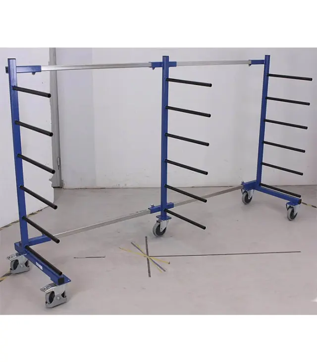 Variofit sw-310.006 Τρόλεϊ Επιμηκών Αντικειμένων με Βραχίονες για Φορτίο Βάρους ως 400kg 3