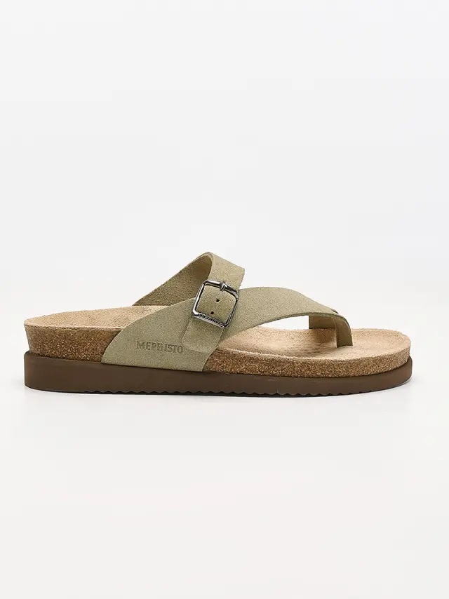 Mephisto Σαγιονάρες Γυναικείο δέρμα Nubuck Πράσινο MEP/HELEN L/KHAKI 3