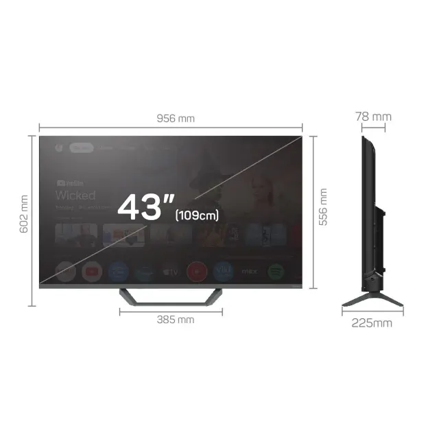 Tesla Smart Τηλεόραση 43" 4K UHD QLED Q43E655GUS HDR (2025) 2