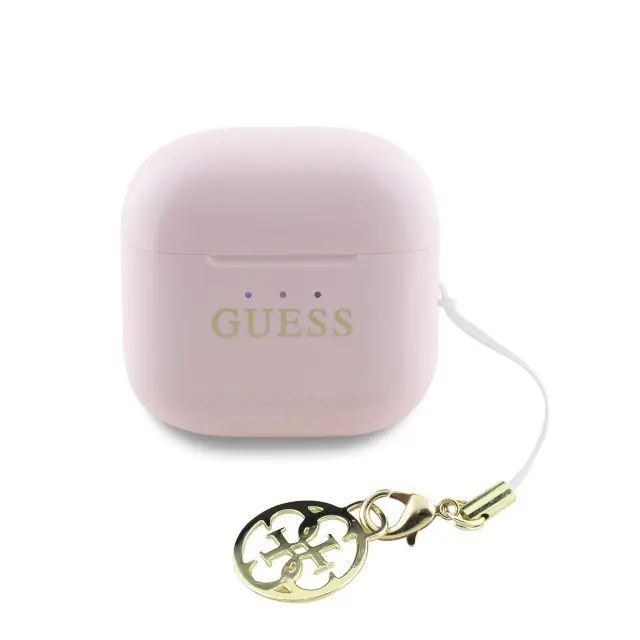 Guess Classic Logo Charm TWS Wireless Earphones Pink 3