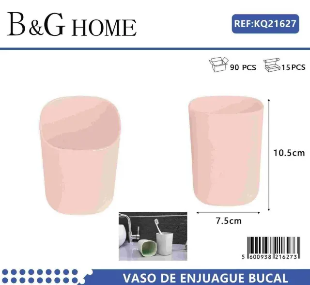 Θήκες οδοντόβουρτσας πλαστικές σε σετ 5Χ - Light Pink - 21627 2
