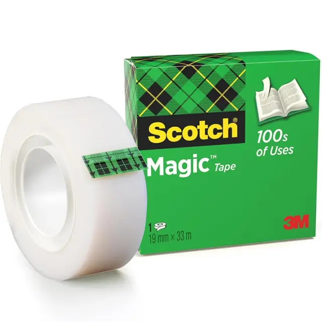 Κολλητικη Ταινια Γαλακτερη Scotch 3Μ 810 Magic 19Mmx33M (076810193) Λευκό