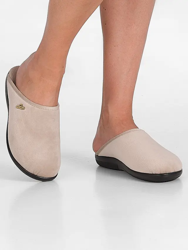 Easy Walk Παντόφλες Γυναικείο ύφασμα Μπεζ IGF/1791T CAMMELLO - 37 2