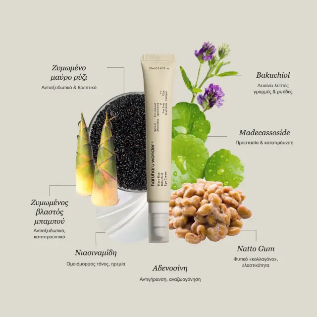 Haruharu Black Rice Bakuchiol Αντιγηραντική Κρέμα Ματιών κατά των Μαύρων Κύκλων με Ρετινόλη 20ml 3