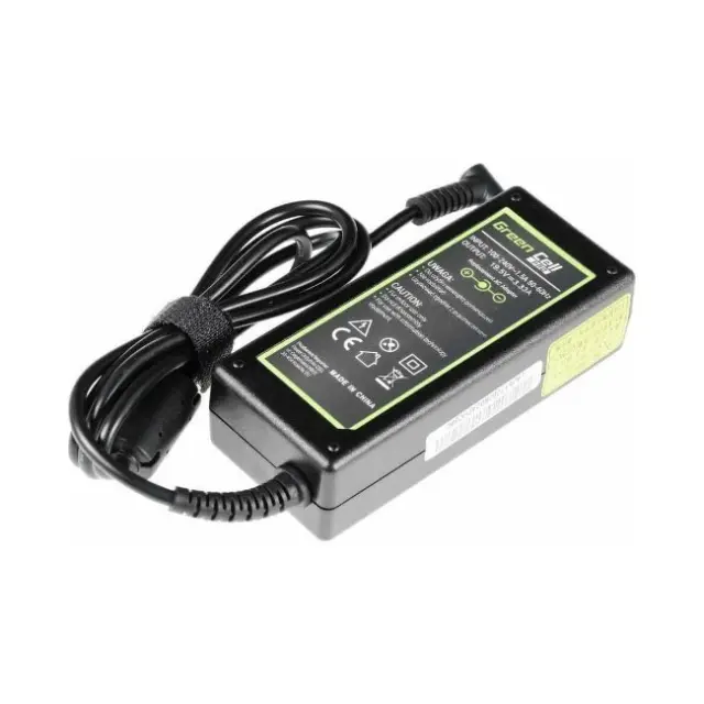 Green Cell Φορτιστής Laptop 65W 19.5V 3.33A για HP με Αποσπώμενο Καλώδιο Τροφοδοσίας