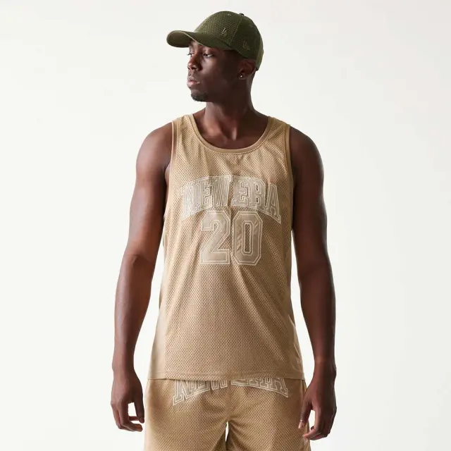 New Era Unisex Mesh Tank Μπεζ 60771552 (New Era) 3