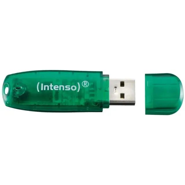 Intenso USB 2.0 Stick 8GB Rainbow Line Green (3502460) (NSO3502460)