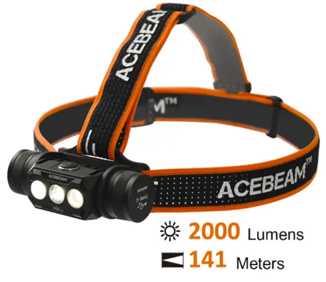 Φακός Κεφαλής ACEBEAM H50 2.0 350lm + Μπαταρία
