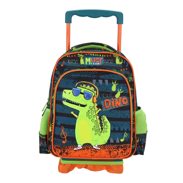 Must Σχολική Τσάντα Τρόλεϊ Νηπίου 2 θήκες Music Dino (000587665)