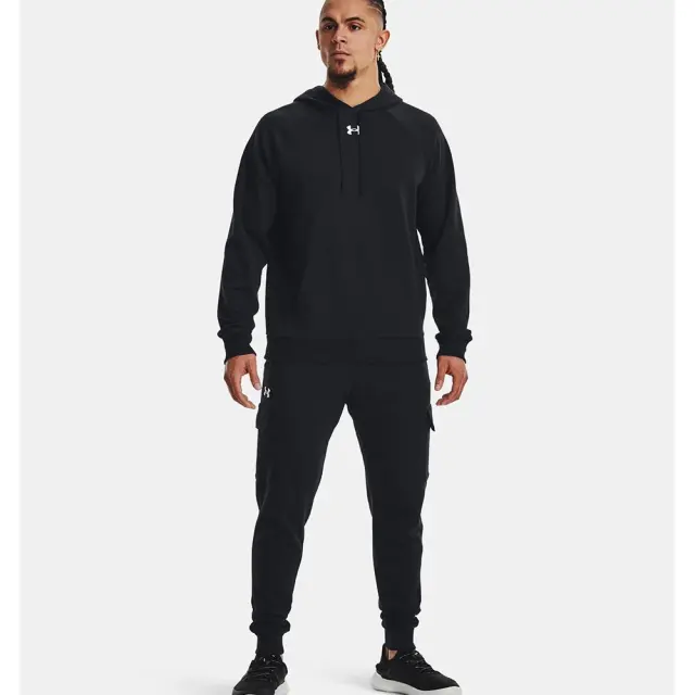 Under Armour Rival Fleece Hoodie (1379757-001) - Μαύρο 3