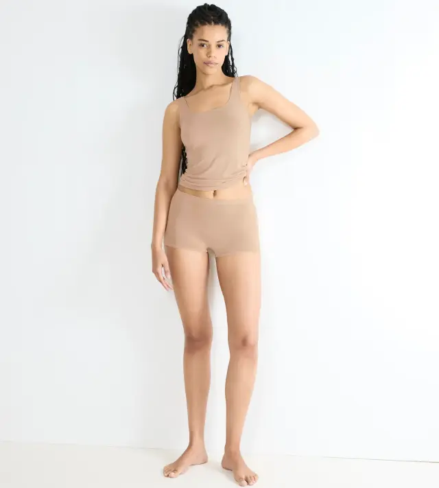 Sloggi Μπόξερ Go Sense Short Ανοιχτό Μπεζ 2-Pack 3