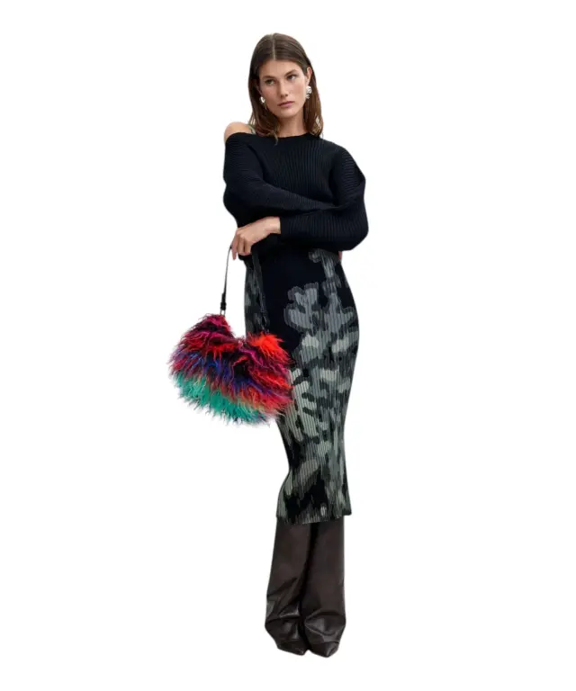 Desigual - Γυναικείο Μακρύ Φόρεμα Pauline 26WWVF01-2000 Μαύρο 2