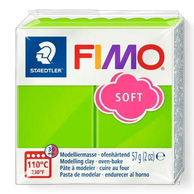 Πολυμερικός Πηλός Staedtler Fimo Soft No50 - Apple Green - 57gr