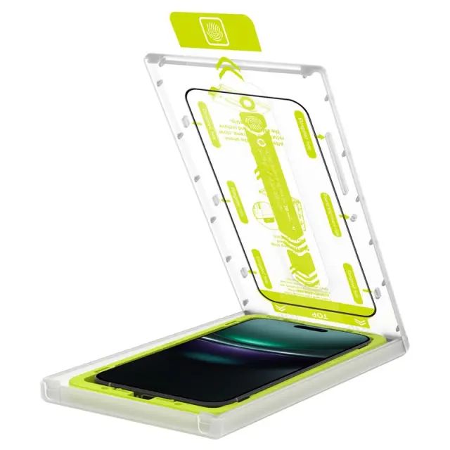 Mobile Origin Screen Guard with easy applicator, full coverage, 2 pack - iPhone 17 Pro Max 3