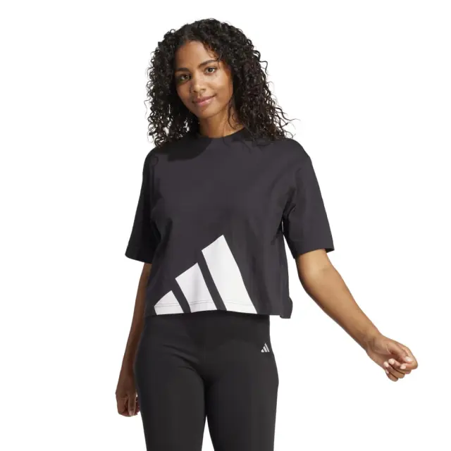adidas Essentials Big Logo T-Shirt (JG8736-Black) - Μαύρο - XS