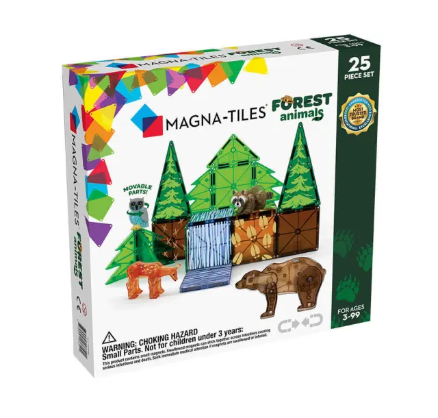 Magna-Tiles Μαγνητικό Παιχνίδι Μαγνητικά Πλακίδια Forest Animals 25 Κομμάτια για 3+ ετών 22225