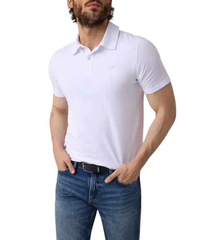 Guess - Ανδρικό Polo T-shirt M6YP07K4104-G011 Λευκό 2