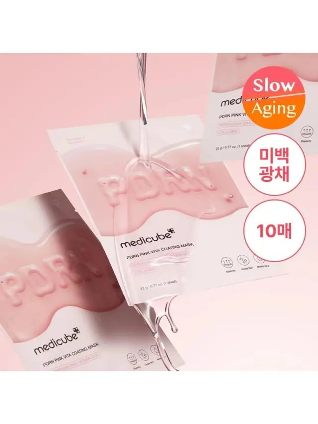 Medicube PDRN Pink Vita Coating Mask Μάσκα Προσώπου για Ενυδάτωση και Βελτίωση Υφής, 1τμχ 2