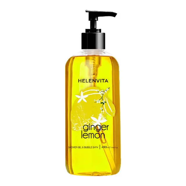 HELENVITA Shower Gel & Bubble Bath Ginger Lemon Αφρόλουτρο 490ml