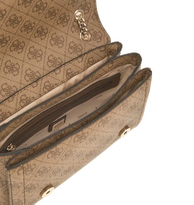 Τσάντα GUESS Noelle Convertible XBody Flap HWBG9672210 Καφέ 2