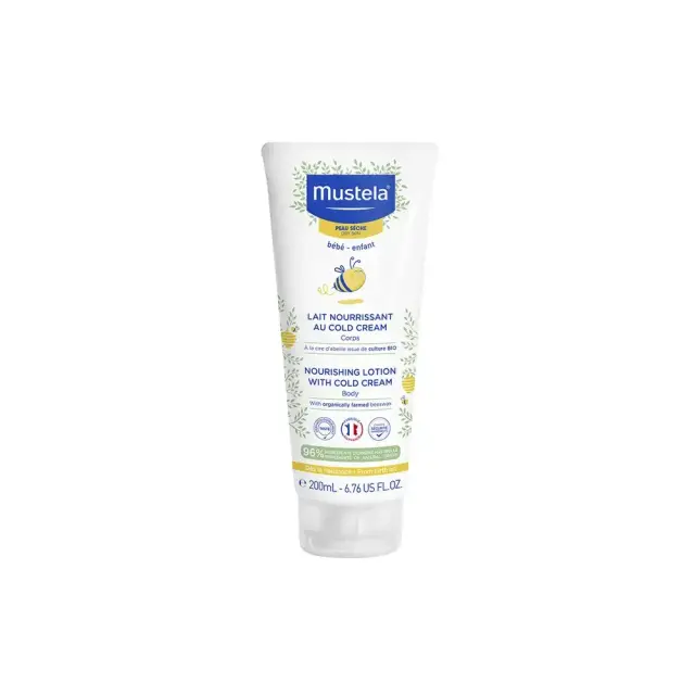 Mustela Nourishing Lotion with Cold Cream, Βρεφικό Γαλάκτωμα Σώματος για Ξηρό Δέρμα 200ml