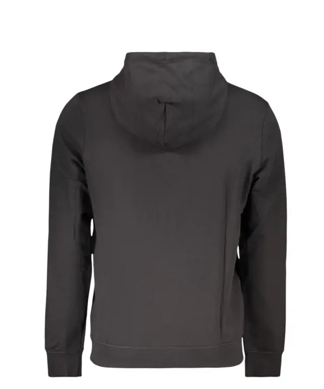 Calvin Klein - Ανδρική Μακρυμάνικη Φούτερ French Terry Woven Label Hoodie LV04RG269G-UB1 Μαύρο 3