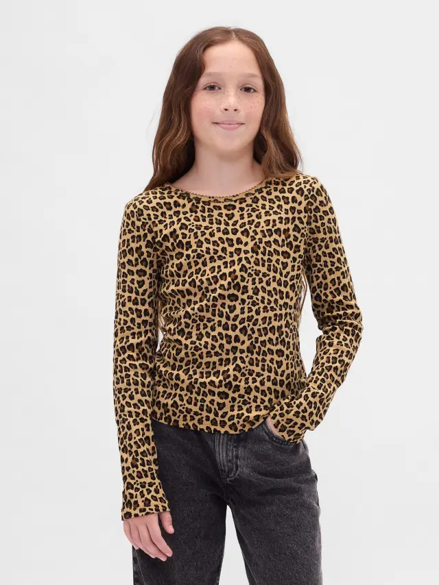 Παιδική Ριμπ Μπλούζα Leopard