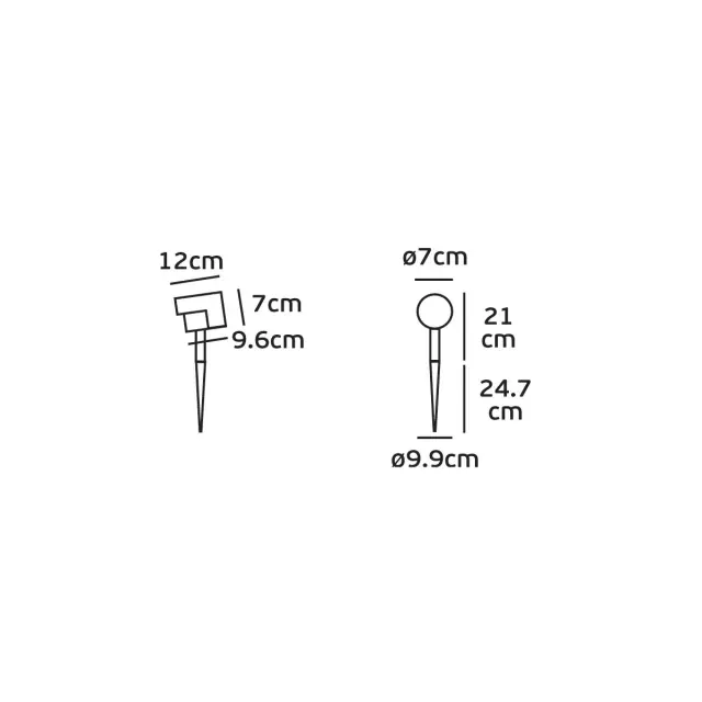 Φωτιστικό Κήπου LED Bel 10W 3000K Ανθρακί IP65 2