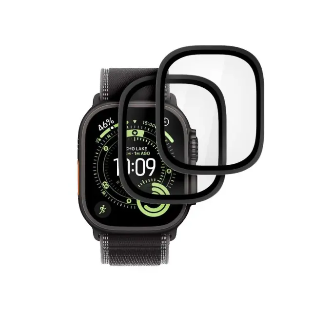Tech-Protect Glass Ring 2-Pack Apple Watch Ultra 1 / 2 / 3 / 4 (49 mm) Μαύρο 3