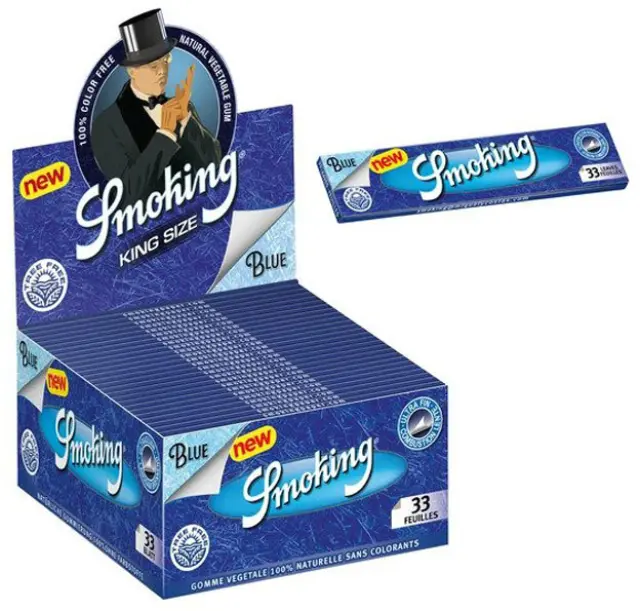 Smoking Χαρτάκια - Μπλε - King Size Slim Ultra Thin 50τεμ. - NEW